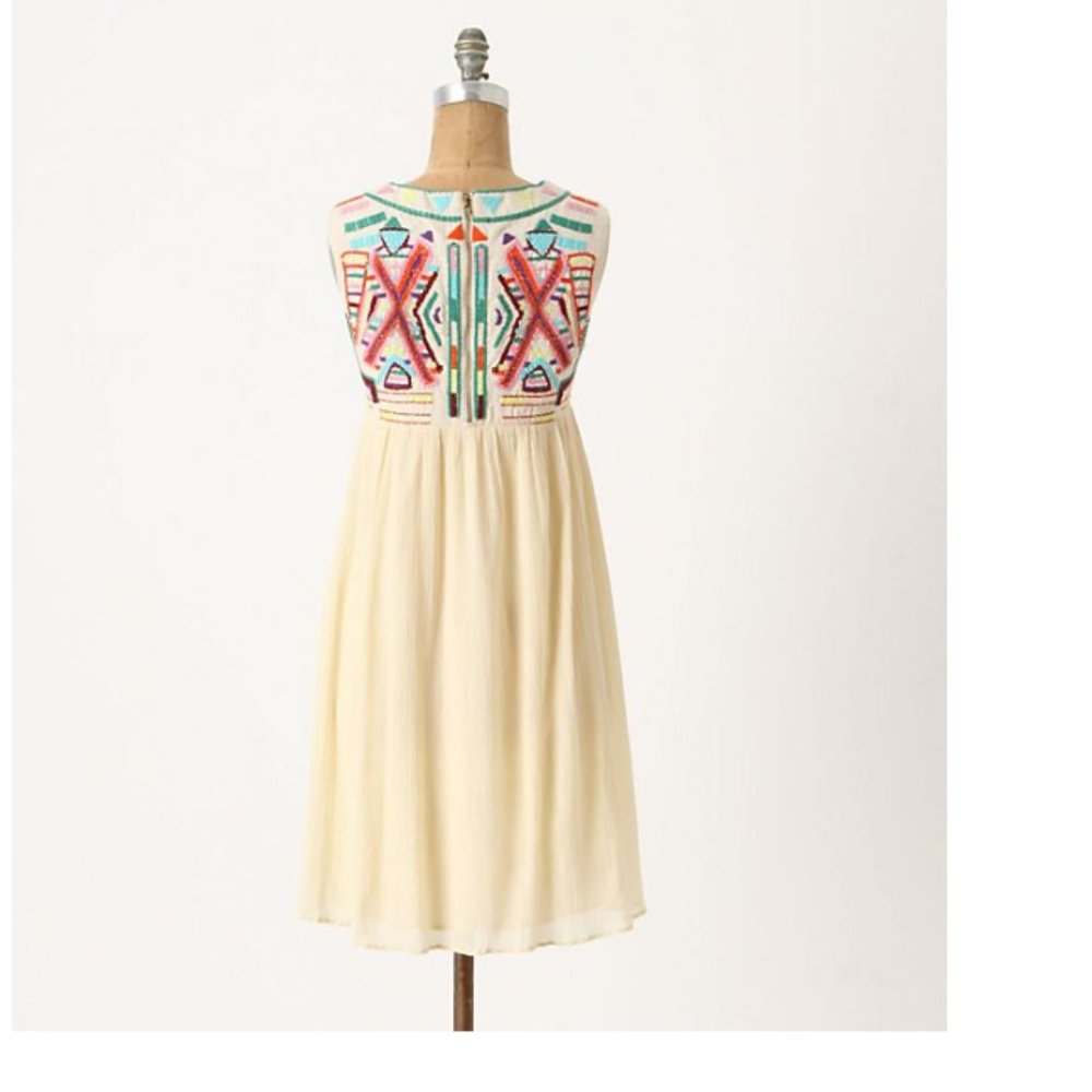 Anthropologie by Gryphon Contrasting Halves Dress